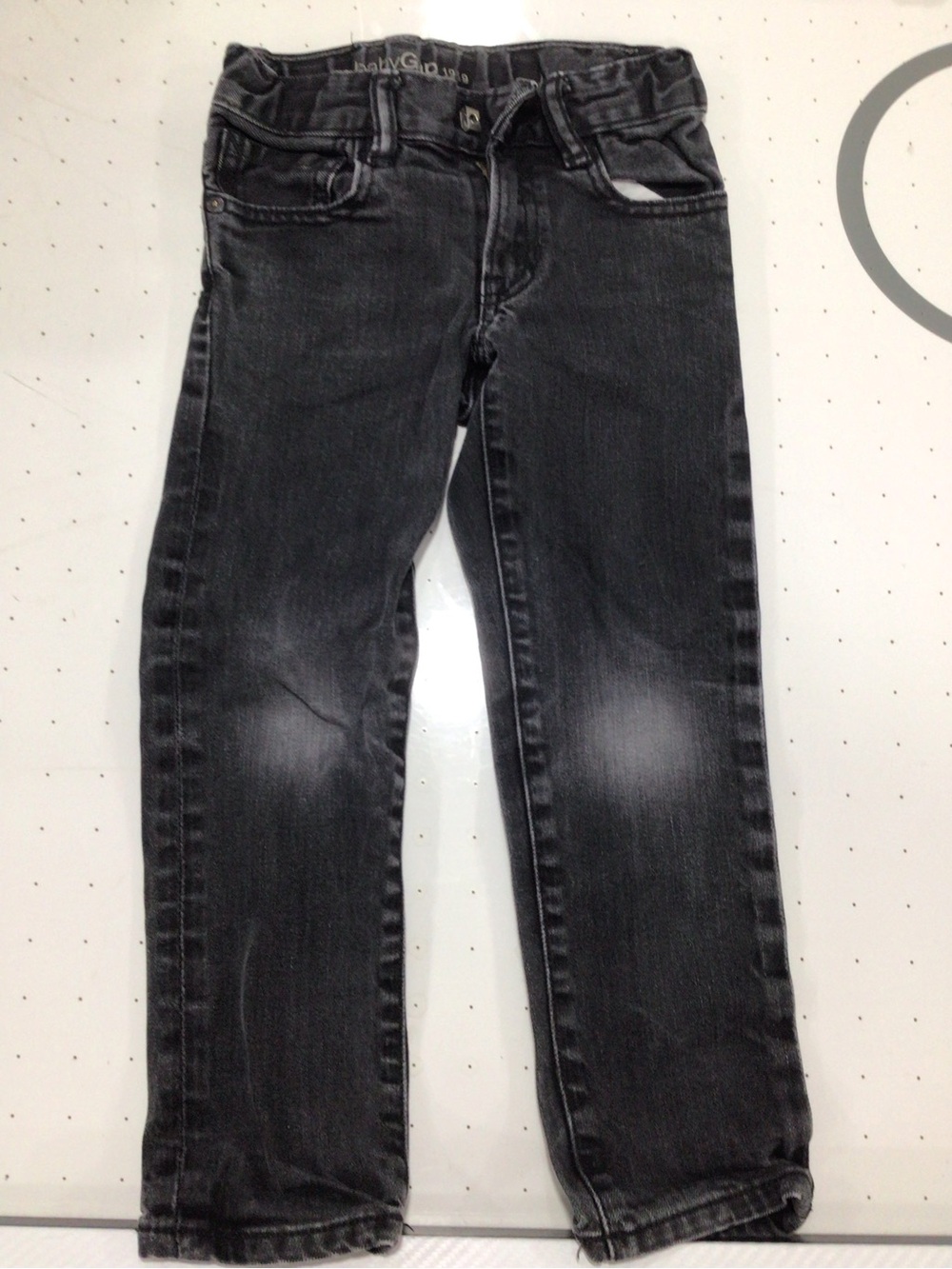 GAP Boys' Faded Black Straight Jeans